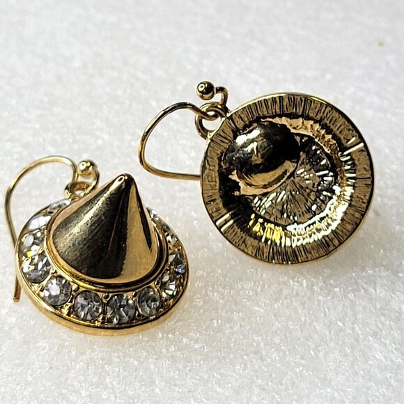 Gold Cone Earrings - Picture 6 of 6